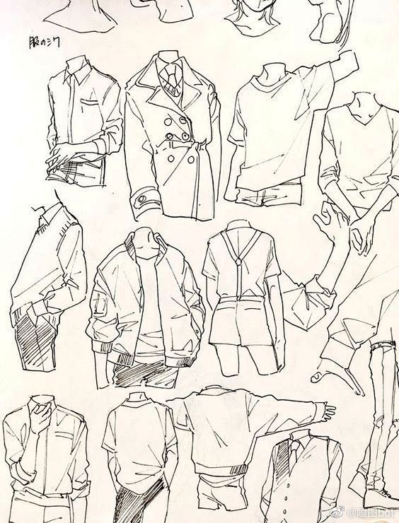 掌握上半身服装画法 从贴身到宽松的绘制指南